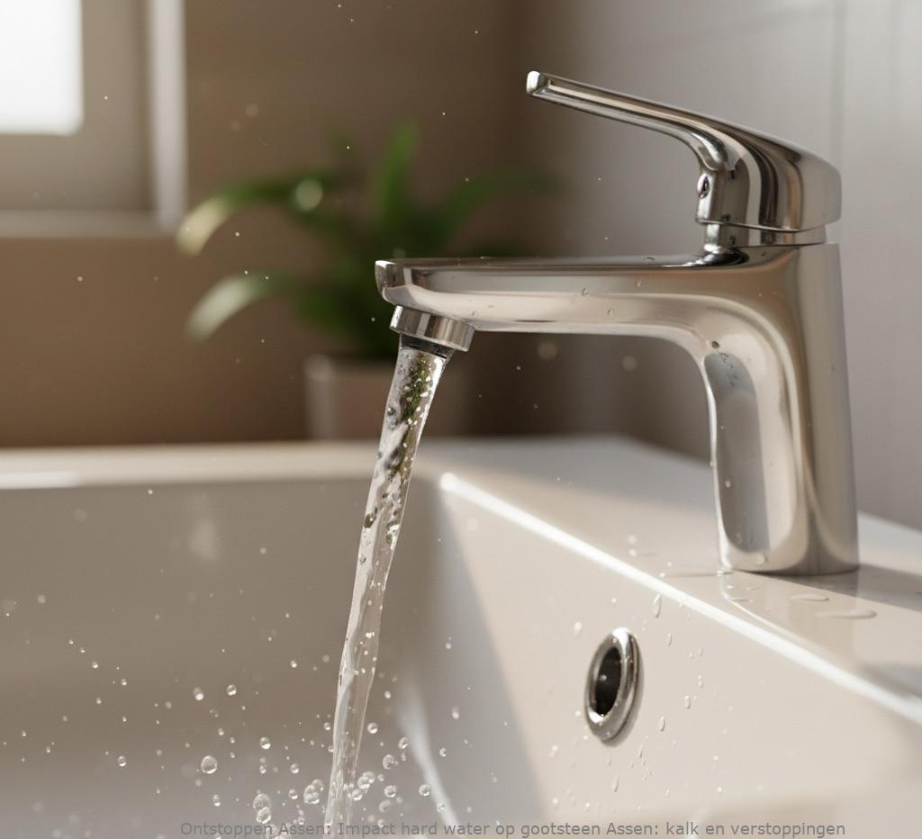 Impact hard water op gootsteen Assen: kalk en verstoppingen