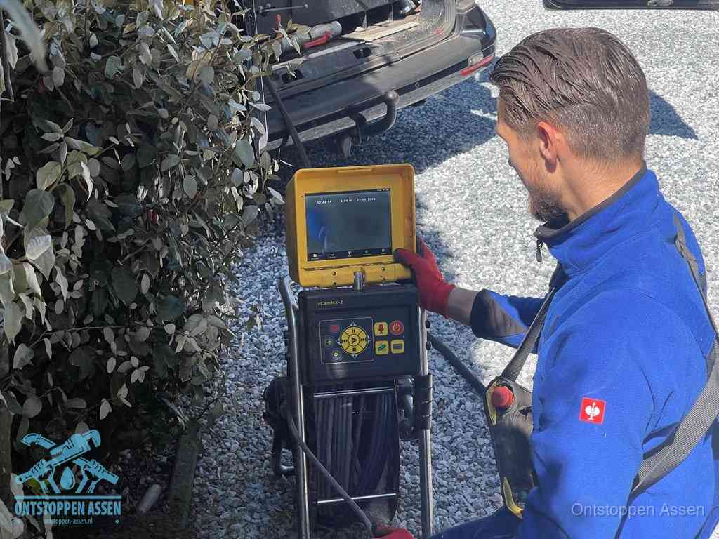 Rioolinspectie met camera in Assen