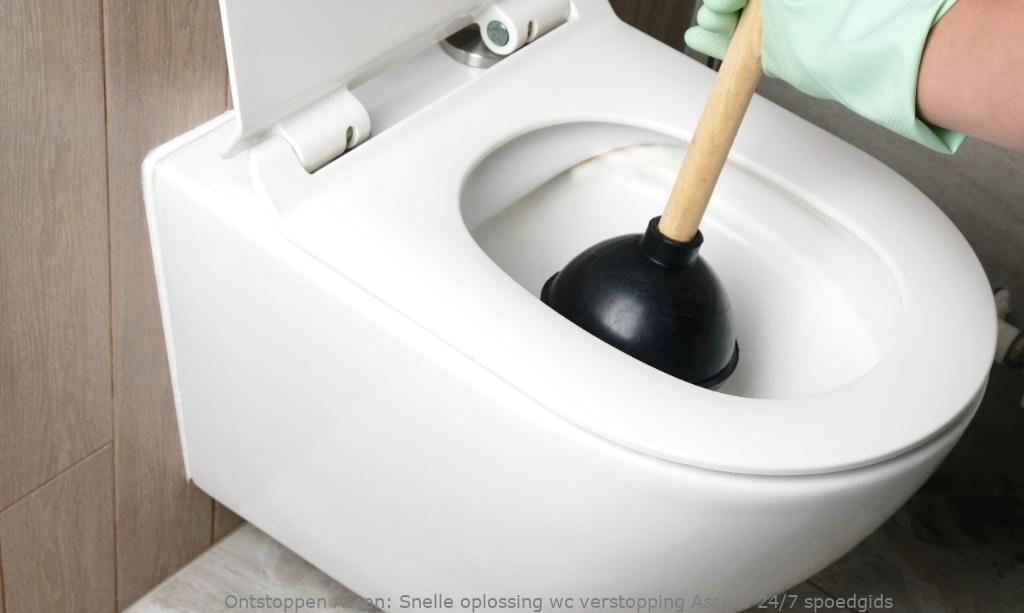 Snelle oplossing wc verstopping Assen: 24/7 spoedgids