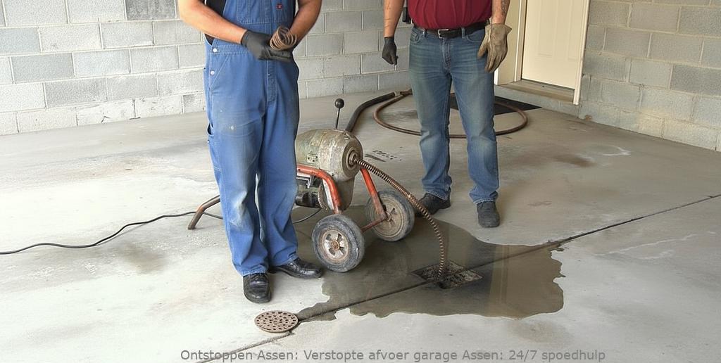 Verstopte afvoer garage Assen: 24/7 spoedhulp
